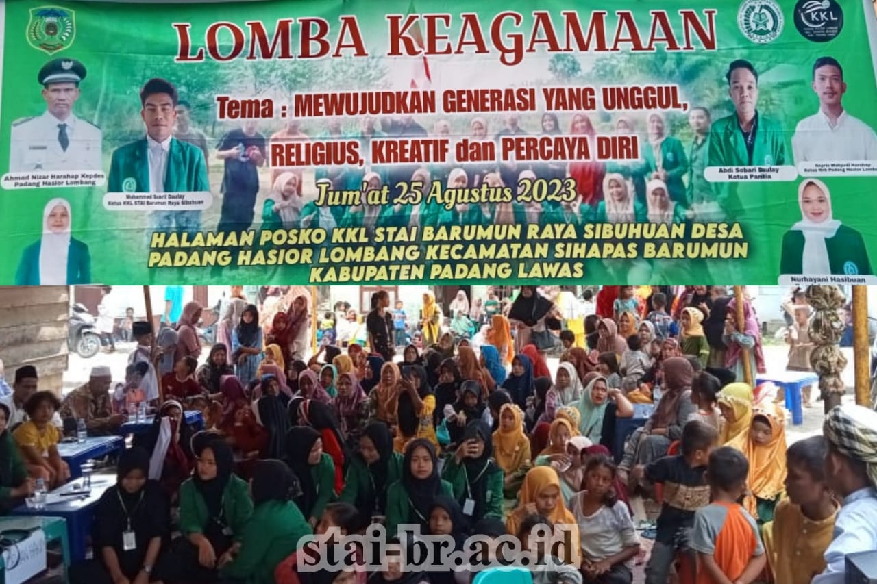 Masyarakat antuasias daftarkan anaknya ikut lomba oleh Tim KKL STAI Barumun Raya Sibuhuan Desa Padang Hasior Lombang